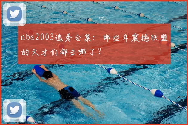 nba2003选秀合集：那些年震撼联盟的天才们都去哪了？